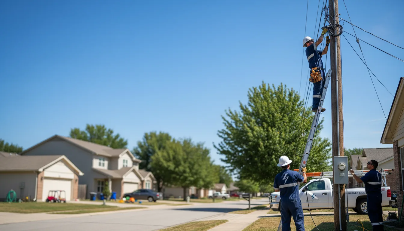 Residential electrician providing installation services in Kingsville, OH